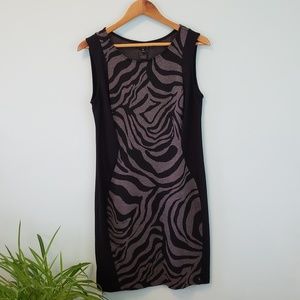 Enfocus Studio Bodycon Fitted Animal Print Dress